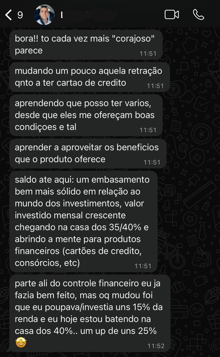 De 15% para 40% da renda investida